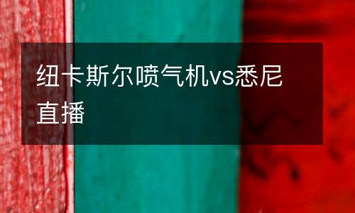 紐卡斯?fàn)枃姎鈾C(jī)vs悉尼直播